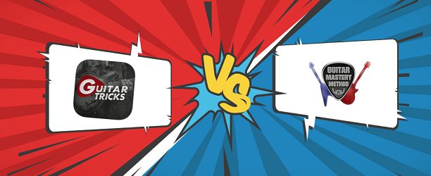 Guitar Tricks VS Guitar Mastery Method Banner Graphic
