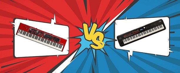 Nord Stage 3 VS Roland RD-2000 Banner Graphic