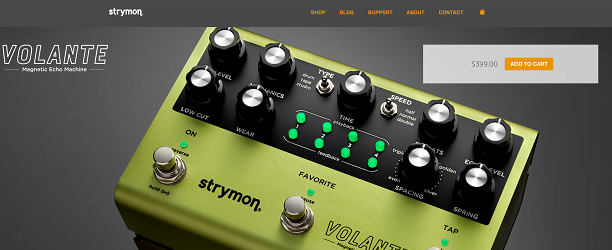Strymon Volante Home Page (banner)