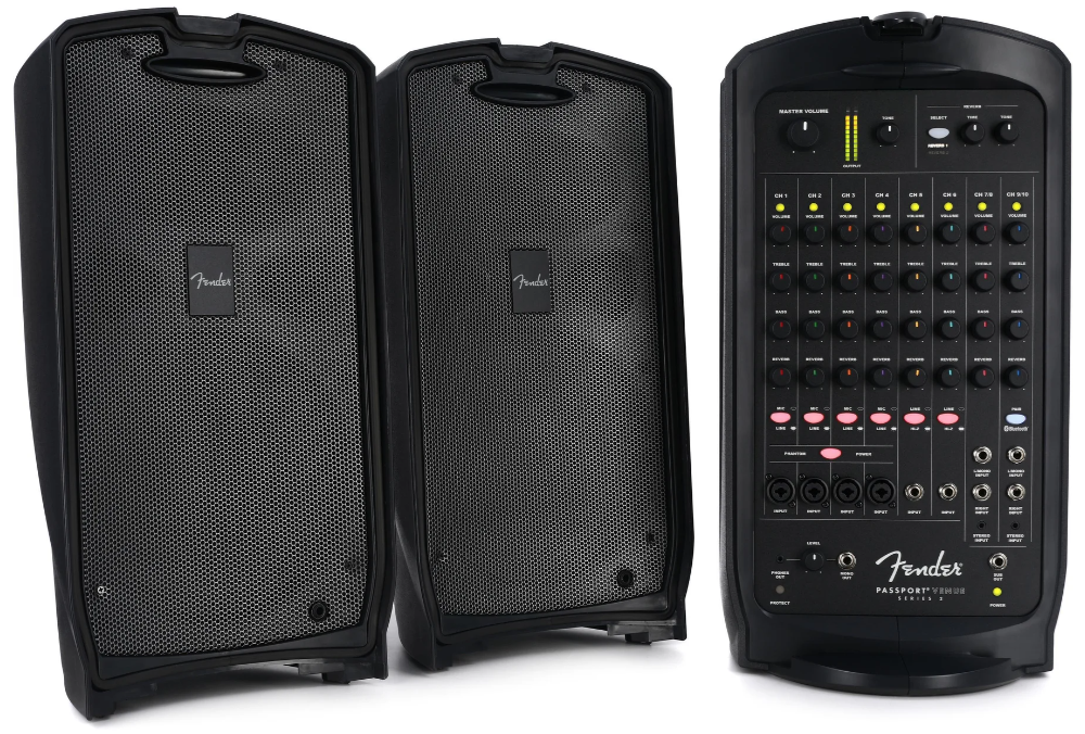 The Fender Passport Venue bundles everything and gives you more channels to work with, along with a more comprehensive mixing interface. It's a good option if you think you might need to expand or use extra channels, maybe for two guitars and two mics. The Fender Passport Venue bundles everything and gives you more channels to work with, along with a more comprehensive mixing interface. It's a good option if you think you might need to expand or use extra channels, maybe for two guitars and two mics.