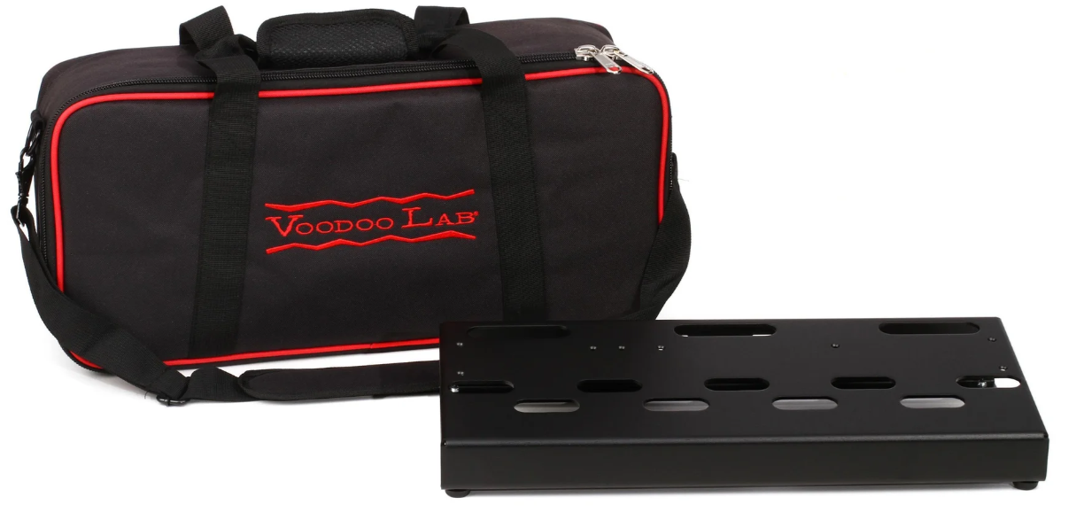 Dingbat pedalboards come with a carrying case and Voodoo Lab does a bunch of bundled deals that include one of their power supplies.