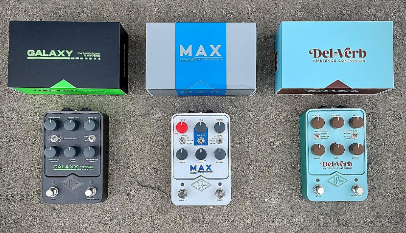 Universal Audio has a couple great delay pedals with an analog dry-through, primarily the Galaxy and Del Verb.