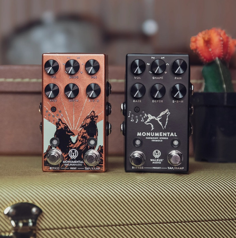 Waveforms and tap division options give you a lot of flexibility compared to a traditional tremolo pedal. Tremolo in general is a good effect to pair with the PRS Silver Sky.