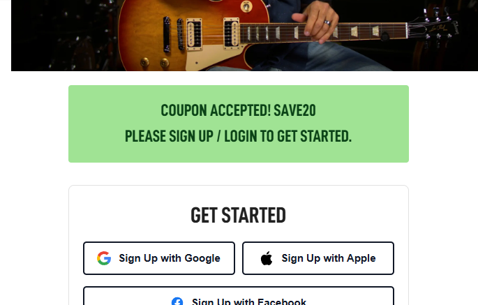 Guitar Tricks Coupon Accepted Guitar Tricks Coupon Accepted