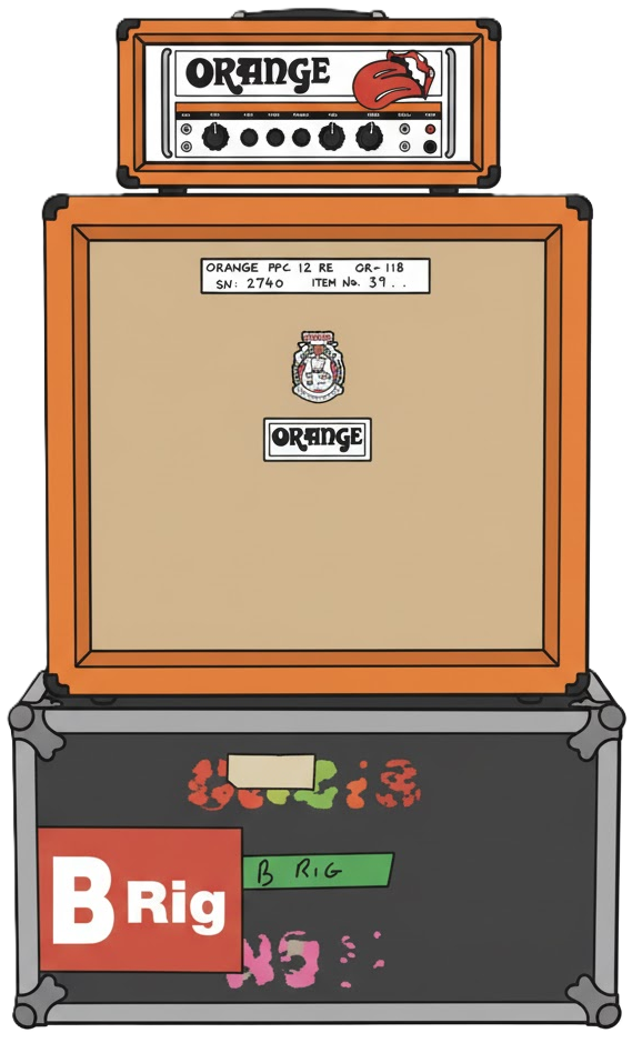 Noel Gallagher's Orange Amps Half Stack Noel Gallagher's Orange Amps Half Stack