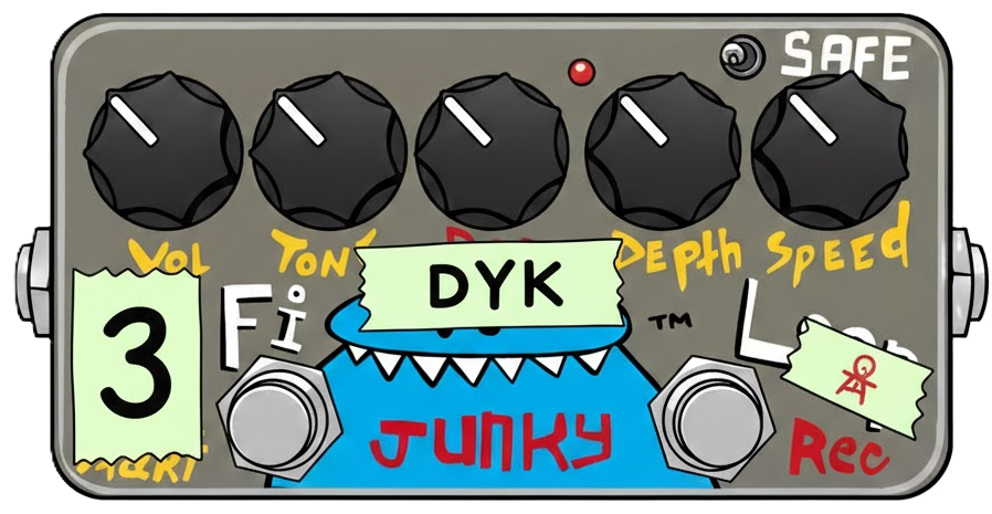 ZVEX Lo-Fi Junky (Style 6 - with Noah Gallagher's Green Tape) ZVEX Lo-Fi Junky (Style 6 - with Noah Gallagher's Green Tape)