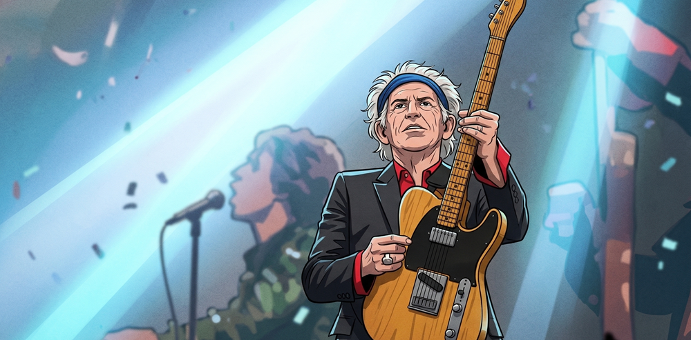 Keith Richards Banner Graphic